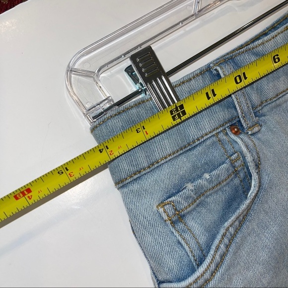 NEW Wild Fable Distressed Jean Skirt Light Wash 2 - Picture 6 of 10